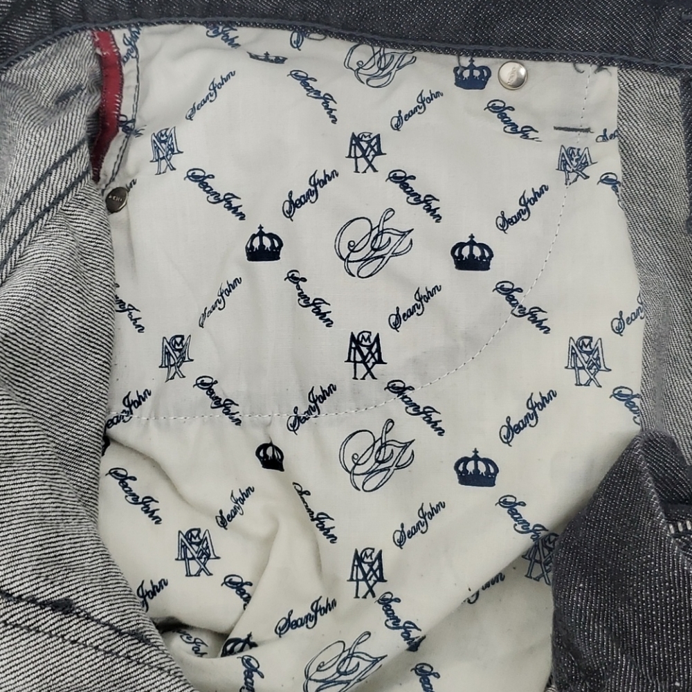 Sean John Denim Long Shorts Black Men's 34 - Picture 12 of 15